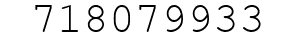 Number 718079933.