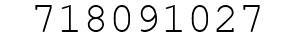 Number 718091027.