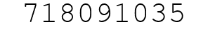 Number 718091035.