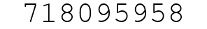 Number 718095958.