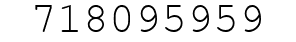 Number 718095959.