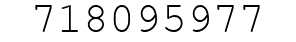 Number 718095977.