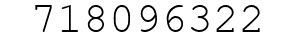 Number 718096322.