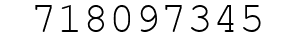Number 718097345.