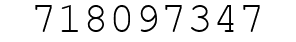 Number 718097347.