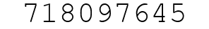 Number 718097645.