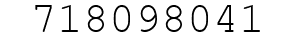 Number 718098041.