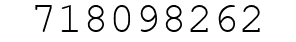 Number 718098262.