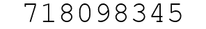 Number 718098345.
