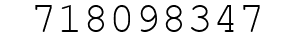 Number 718098347.