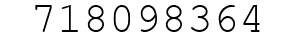 Number 718098364.