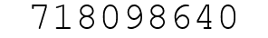 Number 718098640.