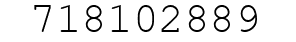 Number 718102889.