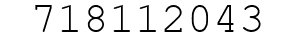 Number 718112043.
