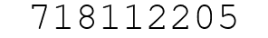 Number 718112205.