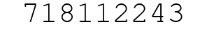 Number 718112243.