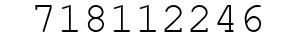 Number 718112246.