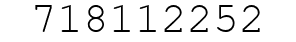 Number 718112252.