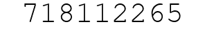 Number 718112265.