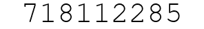 Number 718112285.