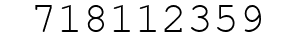 Number 718112359.