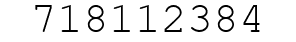 Number 718112384.