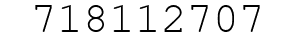 Number 718112707.