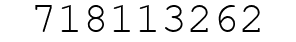 Number 718113262.