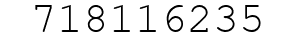 Number 718116235.