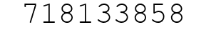 Number 718133858.
