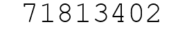 Number 71813402.