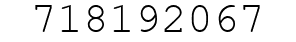 Number 718192067.