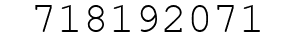 Number 718192071.