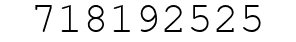 Number 718192525.