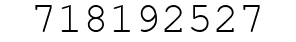 Number 718192527.