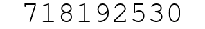 Number 718192530.