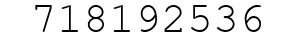Number 718192536.