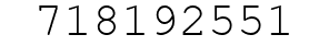 Number 718192551.