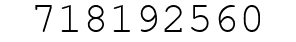 Number 718192560.