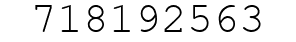 Number 718192563.