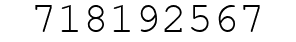 Number 718192567.