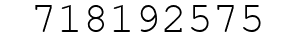 Number 718192575.