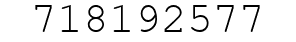 Number 718192577.