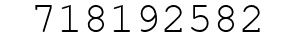 Number 718192582.