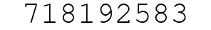 Number 718192583.
