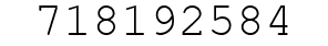 Number 718192584.