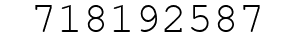Number 718192587.