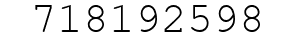 Number 718192598.