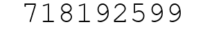 Number 718192599.