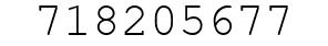 Number 718205677.